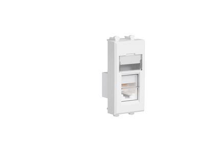 DKC  Avanti Модульная  Белый Облако  Розетка компьютерная RJ-45 мод.,кат. 5е экран , 1 мод 4400361
